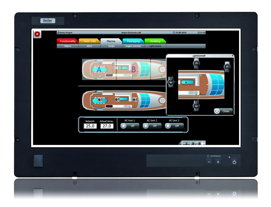 北尔电子推出海事应用的理想选择——宽屏监测器和工业PC